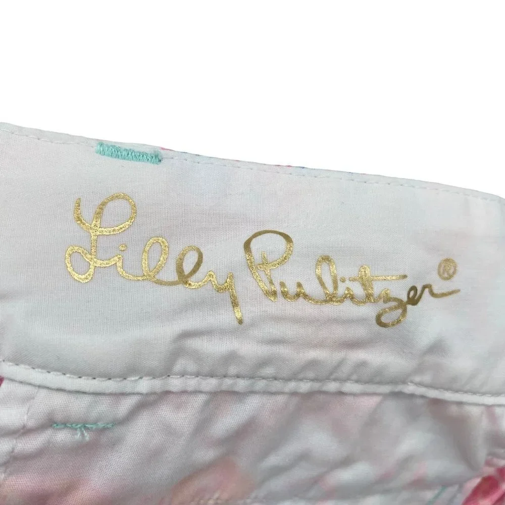 Lilly Pulitzer Pink/Blue The Chipper Short Women's Size 4